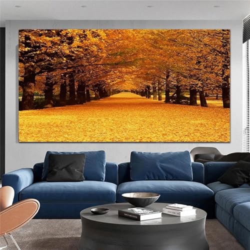 Images murales de paysage sur toile déco salon format panoramique 70x140cm