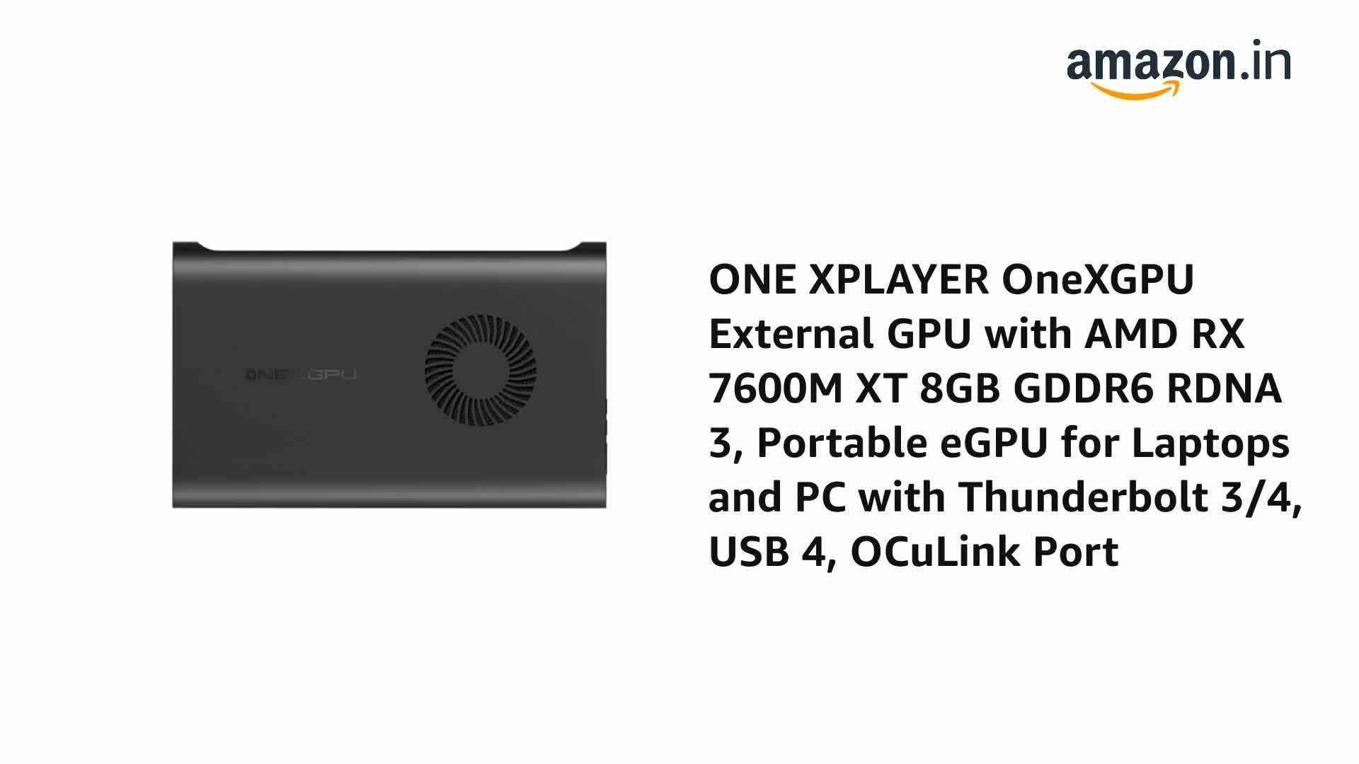 Amazon.in: Buy ONE XPLAYER OneXGPU External GPU with AMD RX 7600M