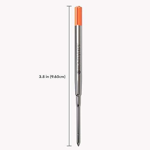 Vista 22 de Monteverde - Recambio para bolígrafo Parker de punta media, suave deslizamiento, 2 unidades Rojo