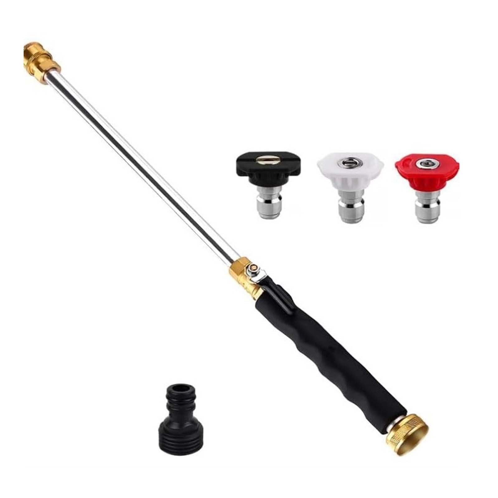 Pressure Washer,High Pressure Washer Hose Attachment with 3 Jet Nozzles for Garden Hose,Portable Pressure Washer Wand,Hydro 2-in-1 High Pressure Power Washer Extension for Car Home Garden Pet Wash