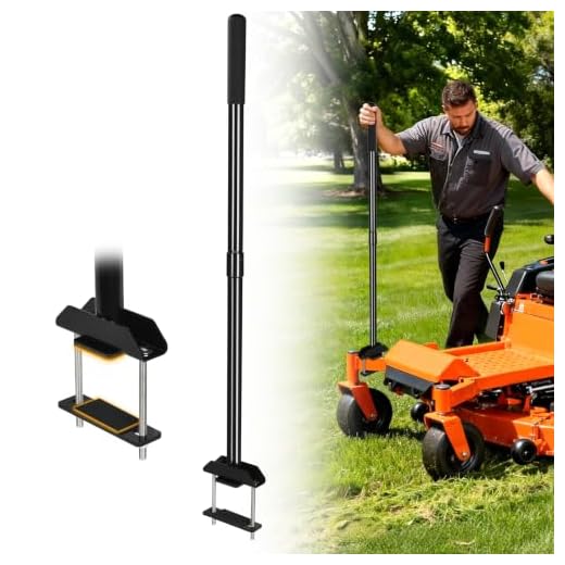 Mower Mount Assist Handle, Adjustable Grab Bar Zero Turn Mower Accessories, Get On/Off Aid Tool with Support Grip and Longer Bolt Kit, Lawn Mower Parts Mounting Handle Fits Most Zero Turn Models