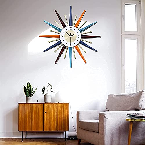 Horloge murale montre à billes colorée style rétro chic pour mur blanc - 7
