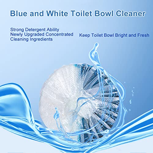 Kiissiiso Toilet Bowl Cleaner Tablets, 12 Pack Commercial Household Bathroom Cleaners, Automatic Toilet Tank Cleaners, Multipurpose Janitorial Deodorizers(Blue And White) #TOP4