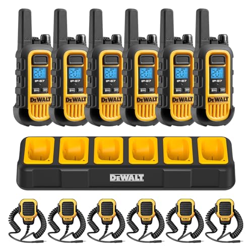 DEWALT DXFRS300 FRS Walkie Talkies, Long Range 2 Way Radio,