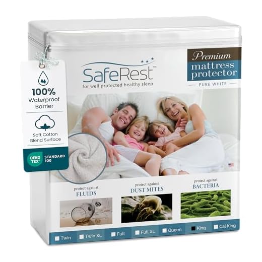 SafeRest Waterproof King Mattress Protector