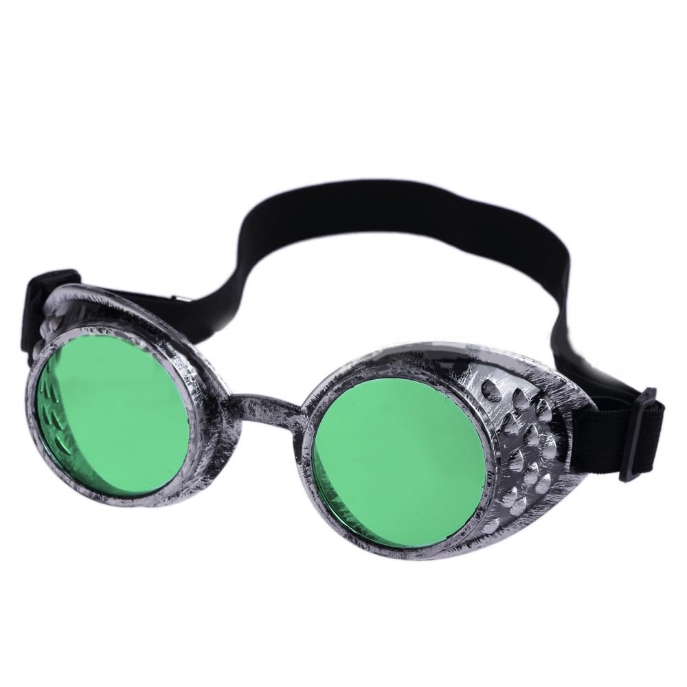 Vintage Steampunk Goggles Glasses Victorian Retro Cyberpunk Gothic Cosplay