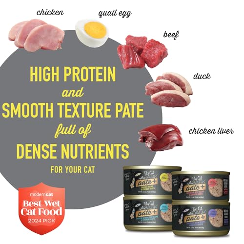 Image of Tiki Cat After Dark Pate+ Wet Cat Food, Variety Pack, 2.8 oz. Cans (Pack of 12)