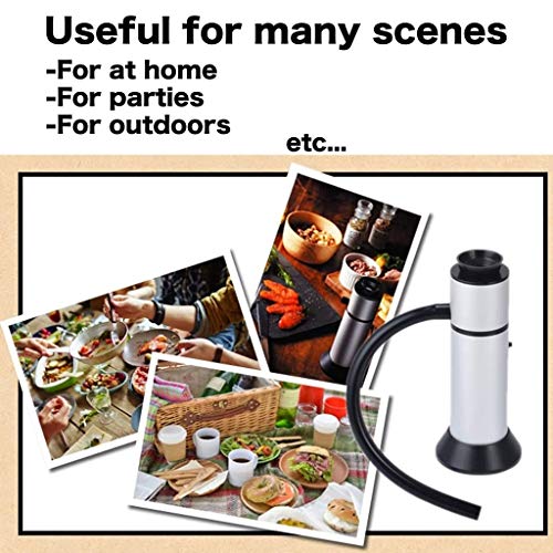Gaoyunqin Portable Smoke Infuser Gun For Kitchen Indoor/Outdoor Handheld Electric Smoker Machine For Cocktail Drink, Whiskey, Outdoor Bbq, Meat, Pizza And Food Cooking #TOP4