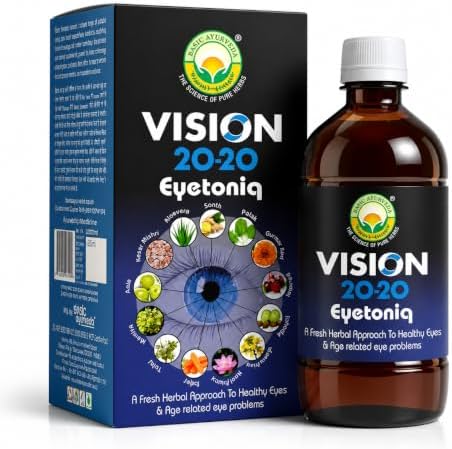 Basic Ayurveda Vision 20-20 Eyetoniq 450ml | Ayurvedic Herbal Tonic with Triphala & Natural Ingredients | Supports Ocular Wellness & Daily Comfort