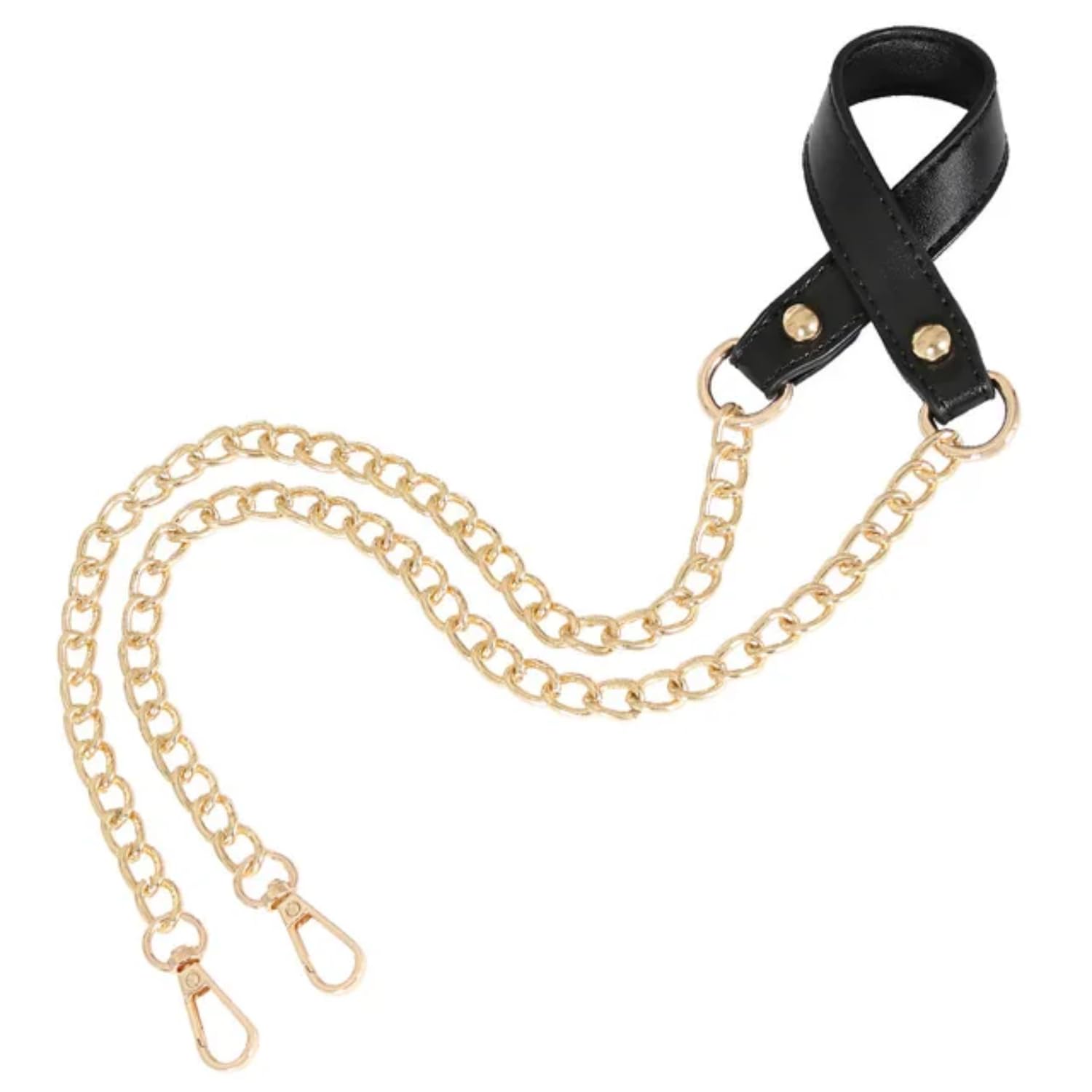 Chain Strap For Handbags Purse Sling Bag Replacement Golden Chain With Belt For Shoulder Bag Premium Chain Handle Adjustable Metal Strap Size 50 inches Gold Plated.-image-13