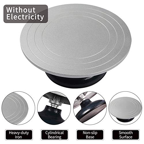 Falling In Art Heavy Duty Metal Pottery Decorating Banding Wheel, 12 Inches Diameter #TOP1