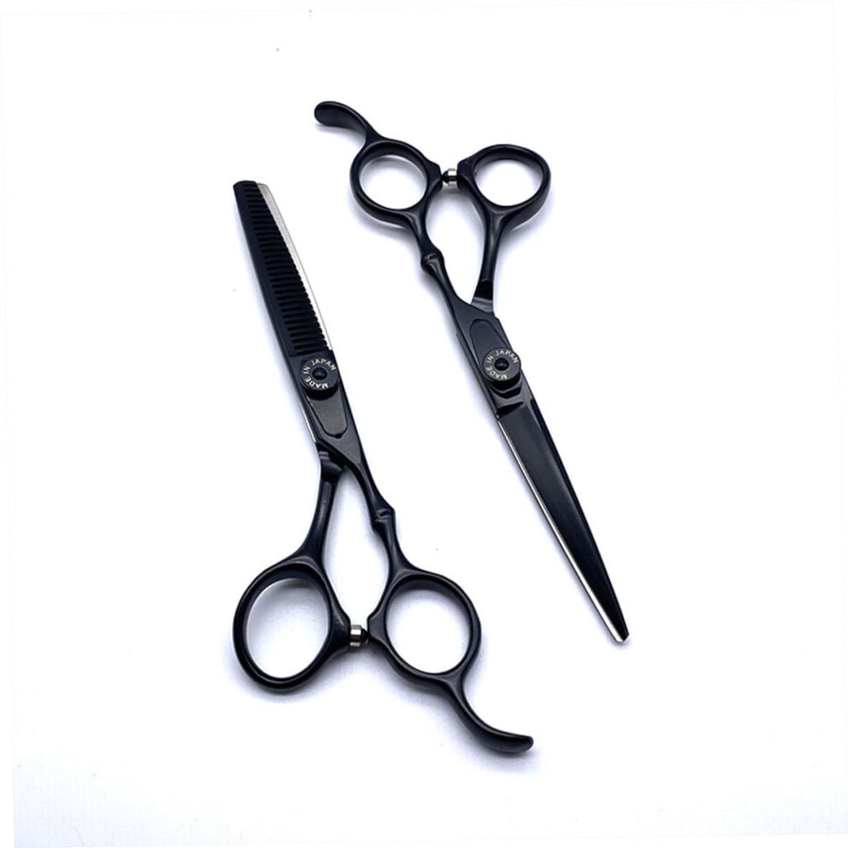Healvian Juego de 5 Tijeras de Peluquería de Acero Inoxidable, Mango Ergonómico, Peine de Corte y Bolsa de Almacenamiento para Uso Diario en Casa