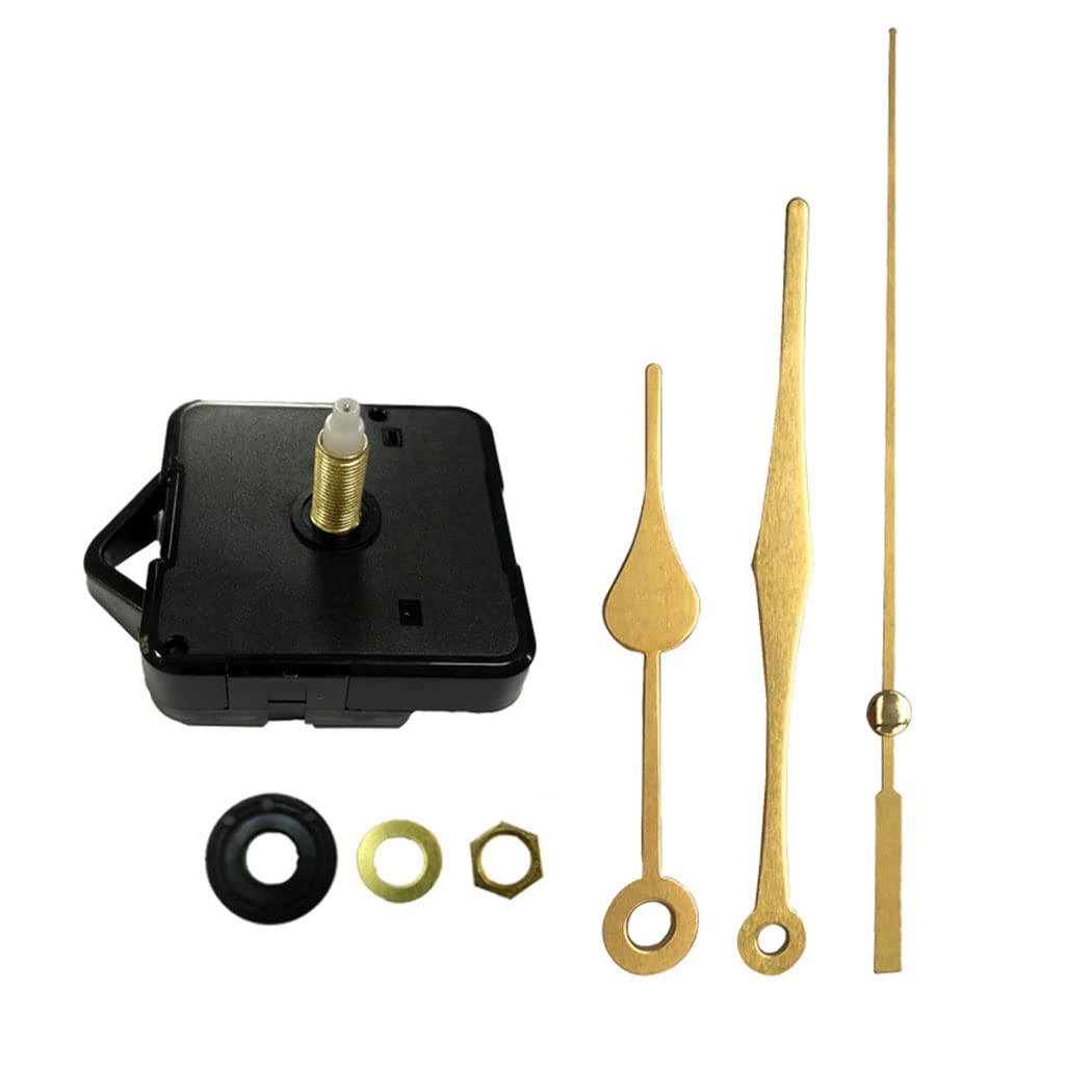 Movimento Orologio Da Parete Silenzioso Al Quarzo, Albero Lungo 22mm, Kit Riparazione FAI DA TE Con Lancette, Per Quadranti 30-35 Cm