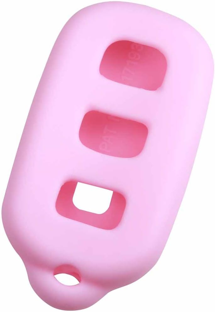 KeyGuardz Pink Rubber Keyless Entry Remote Key Fob Skin Cover Protector