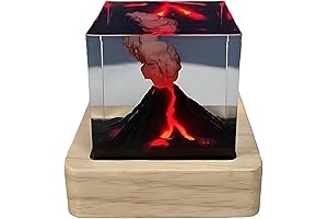 Volcanic Night Light: Erupting Illumination for Creative Spaces