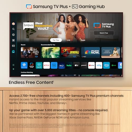 Image of Samsung 85-Inch Class QLED 4K LS03D The Frame Series Quantum HDR Smart TV w /Dolby Atmos, Art Mode, Anti-Reflection, Customizable Frame, Slim Fit Wall Mount with Alexa Built-in (QN85LS03D, 2024 Model)