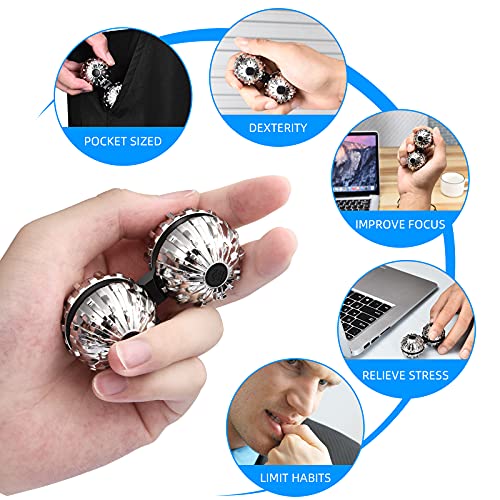 Stress Relief Fidget Toy, Spinner Ball, Anti-Anxiety Depression Adhd Focus Assist Sensory Gadget Kids And Adults #TOP4