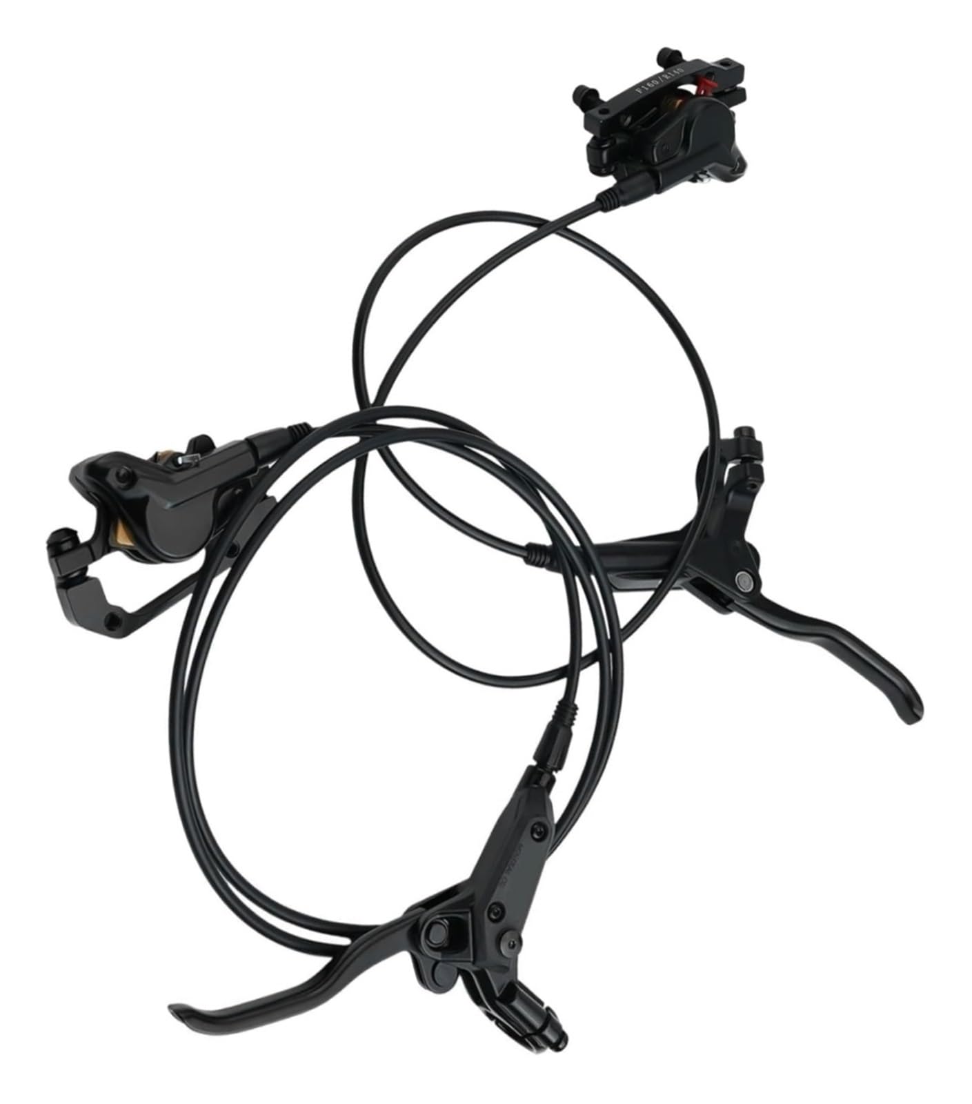 Set freni a disco idraulici for mountain bike, pinze a doppio pistone, lega di alluminio integrata, anteriore 850 mm posteriore 1350 mm for bicicletta MTB
