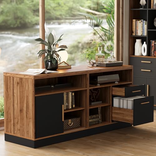 Image of ModernMate 63 inch Lateral File Cabinet with Lock,2-Drawer Home Office Storage