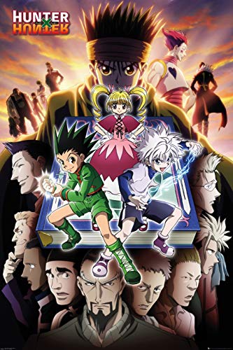 POSTER STOP ONLINE Hunter X Hunter - Manga   Anime TV Show Poster (Book Key Art - The Gang   Characters) (Size 24 x 36 )
