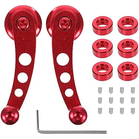 PartyKindom Window Crank Handle Replacement: 2pcs Car Window Handles Universal Car Doors Crank Handle Aluminum Alloy Winder Crank Riser Replacement Door Accessories Cover