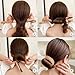 Snadulor 5Pcs Rhinestone Hair Bun Maker Fashion Lazy Bun Maker Lazy Curler Crystal Twist Buns for Women Girls,Random Color