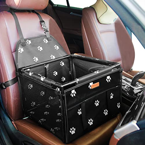 BYGD Siege Auto Chien, Siège Auto pour Chien avec 12 Barres de Soutien Horizontales renforcées, Siege Voiture Chien pour Les Animaux de Petite et Moyenne Taille Cover
