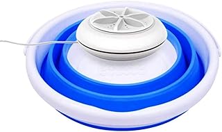 NEWMAN771Her Mini lavadora con bañera plegable, portátil, personal, rotatoria, ultrasónico, para camping, apartamentos, Dorms Business Trip