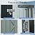 VeroFree 5ft 3ft Outdoor Metal Storage Shed with Transparent Plate, Black – Durable, Weather-Shed for Tools & Equipment (1 Doors)
