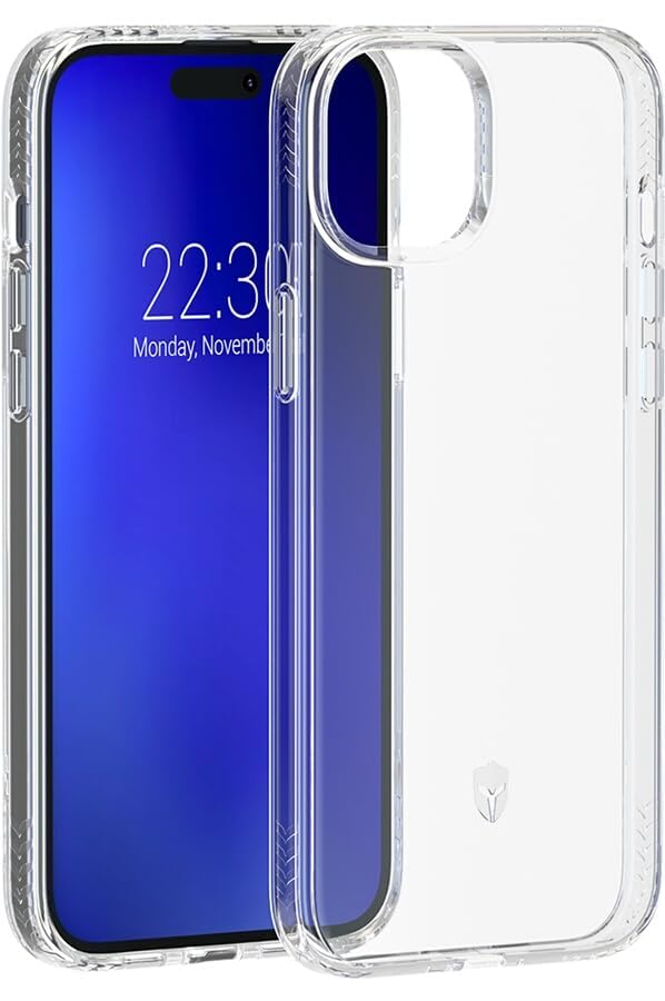 Coque renforcée iPhone 15 Plus Force Case Pulse transparente anti-choc fabriquée en France