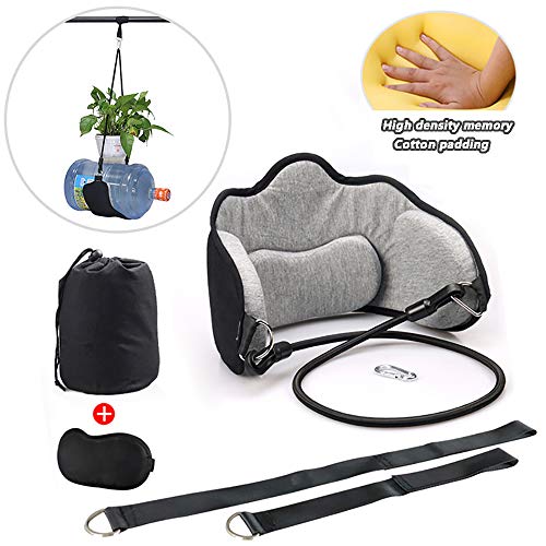 WDDMFR Neck Head Hammock,Cosy Memory Foam Neck Traction Device，Neck Relaxation Hammock Effective Decrease