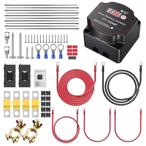 Kit de relais de charge divisé 5m pour batterie auxiliaire camping-car