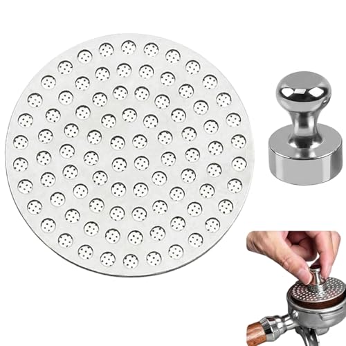 2 PCS Puck Screen Coffee Puck Screen 54mm Puck Screen Contact Screen for Espresso Filter Filter Basket Espresso Puck Screen for 54mm Portafilter Steel Coffee Accessories for Home Barista