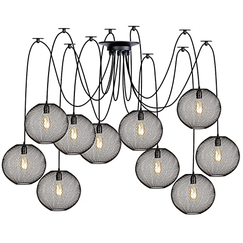Lampe araignée de plafond pour illuminer un îlot de cuisine ou une table basse