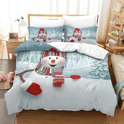 Housse de couette Noël microfibre contre les allergies de lit - 3
