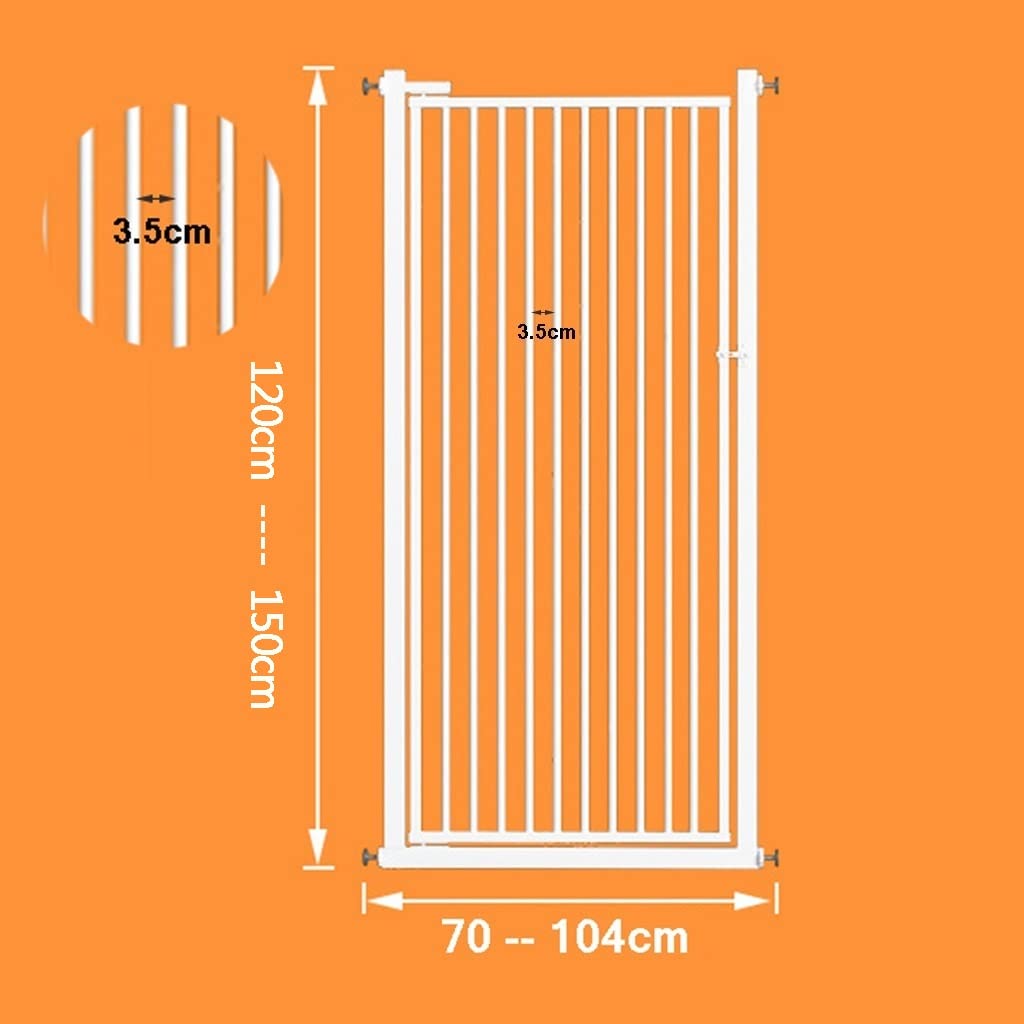 Cancello per animali domestici extra alto da 120 cm a 150 cm per cani e gatti, Cancello di sicurezza per bambini per porte/scale/corridoi, Cancello di sicurezza per interni con barriera crit