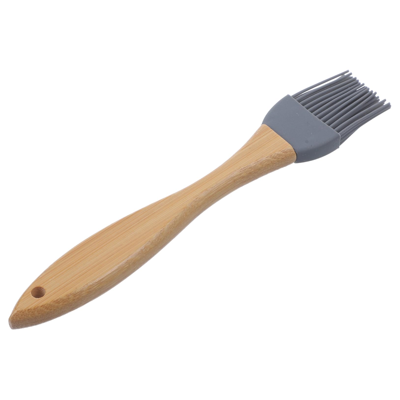 Holibanna 1pc Silicone Oil Brush Wooden Handle Bbq Baking Brush Food Grade for Cooking Easy to Clean and Convenient