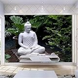 XLMING Dafo Yunshui Buddha Zen 3D Carta Da Parati Soggiorno Divano Camera Letto Sala Pranzo Casa Decorazione Muro-150cm×105cm