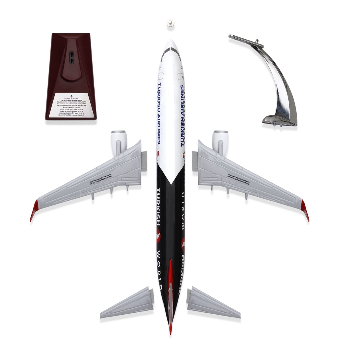 Amazon.com: Zekupp Turkish Airlines Licensed Boeing 737-800
