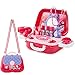 KreativeKraft Valigetta Trucchi Bambina, Set Principessa con Trucchi Finti, Gioielli, Specchiera E Accessori Parrucchiera, Giocattoli Bambina 3 +, Regali Creativi per Bambine