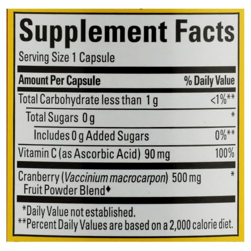 Nature Made Cranberry Supplement with Vitamin C