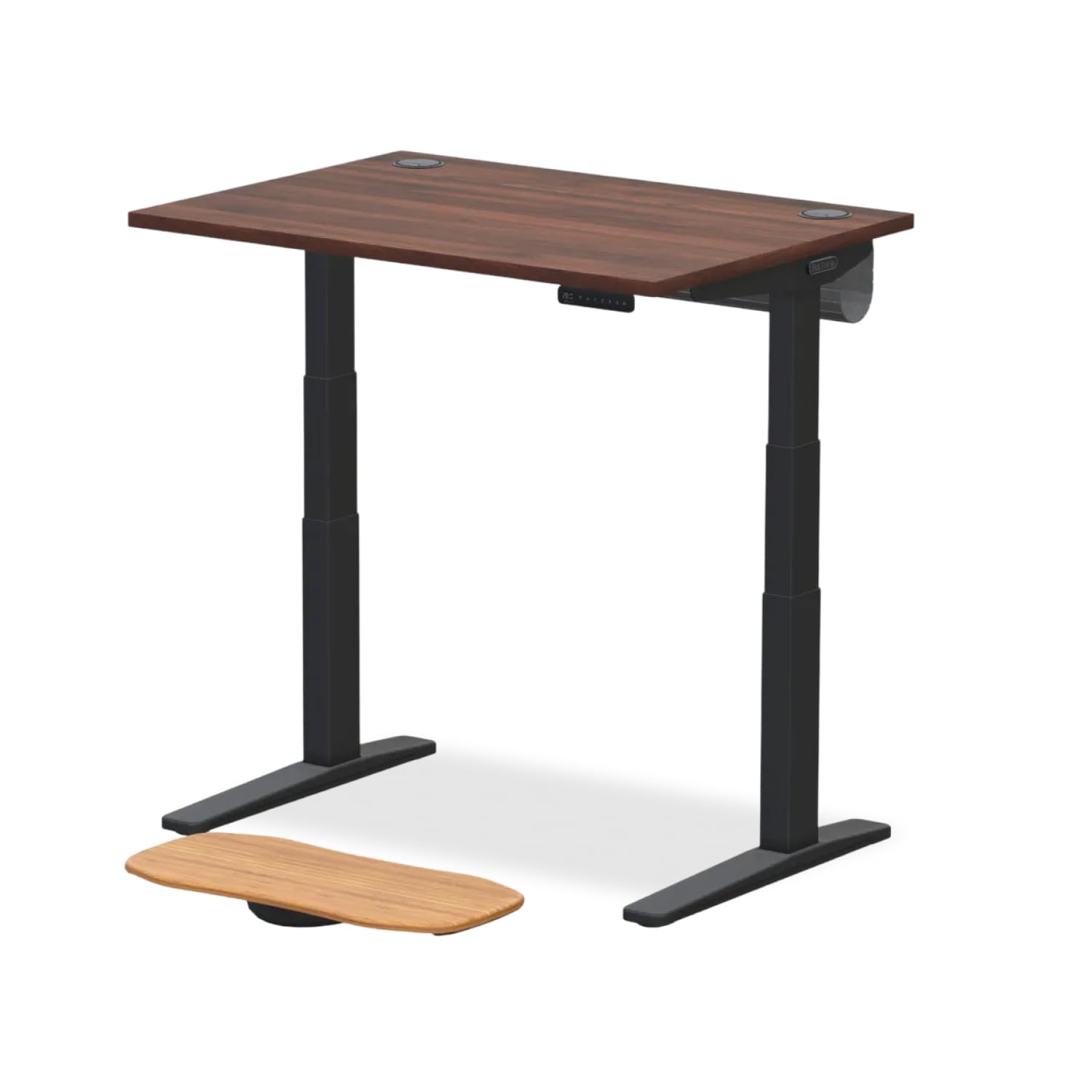UPLIFTDESK V3 2-Leg Walnut Laminate Wood Standing Desk Adjustable Height Advanced 1-Touch Memory Keypad Under Desk Cable Management