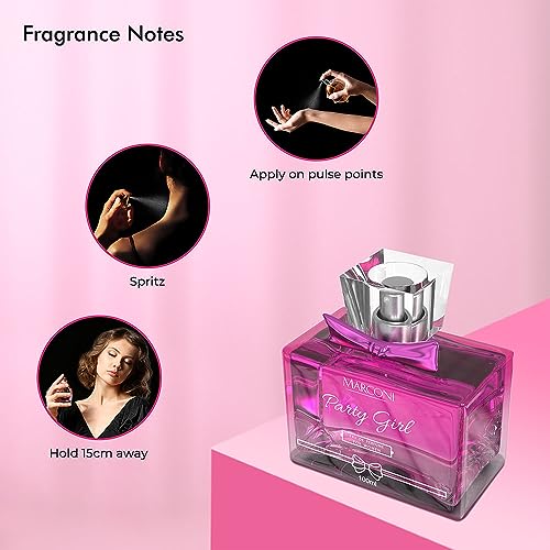 Image of MarconI Party Girl Occasional Outing & Party Wear Eau De French Perfume For Women - 100 ml