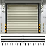 DoubleFill 10 x 10 ft Garage Door Brush Seal Kit, 3 Inch Roll up Door Seal with Aluminum Track, Heavy Duty...