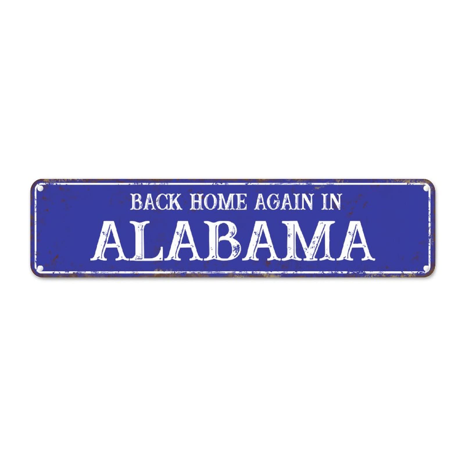 Plaque murale de l'Alabama en métal pour embellir votre porche d'entrée ou buanderie