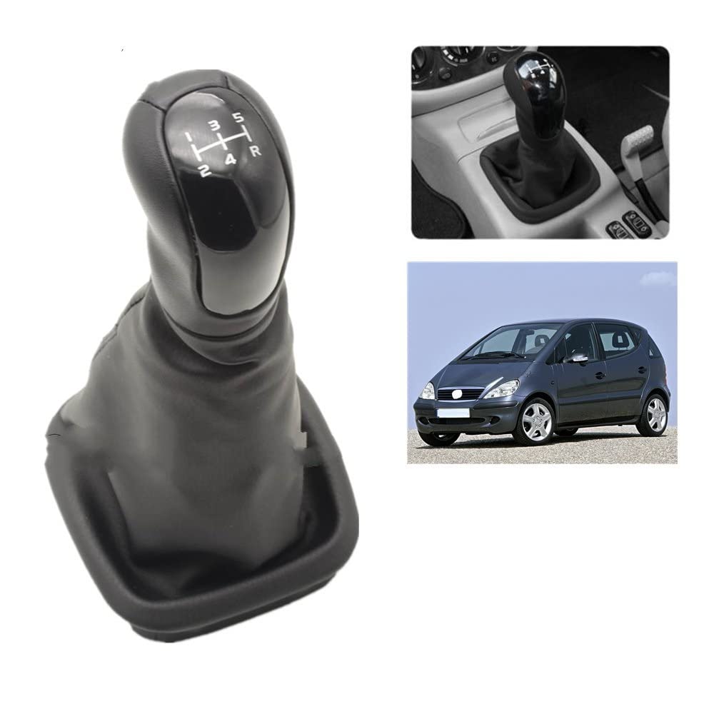 TATARENGS Pommeau Levier Vitesses Compatible Avec Mercedes Pour Benz W168 Classe A 1997-2002 2003 2004 Pommeau De Levier De Vitesse De Voiture À 5 Vitesses Soufflet Boot Cover Shifter Levier Bâton - Foto 9