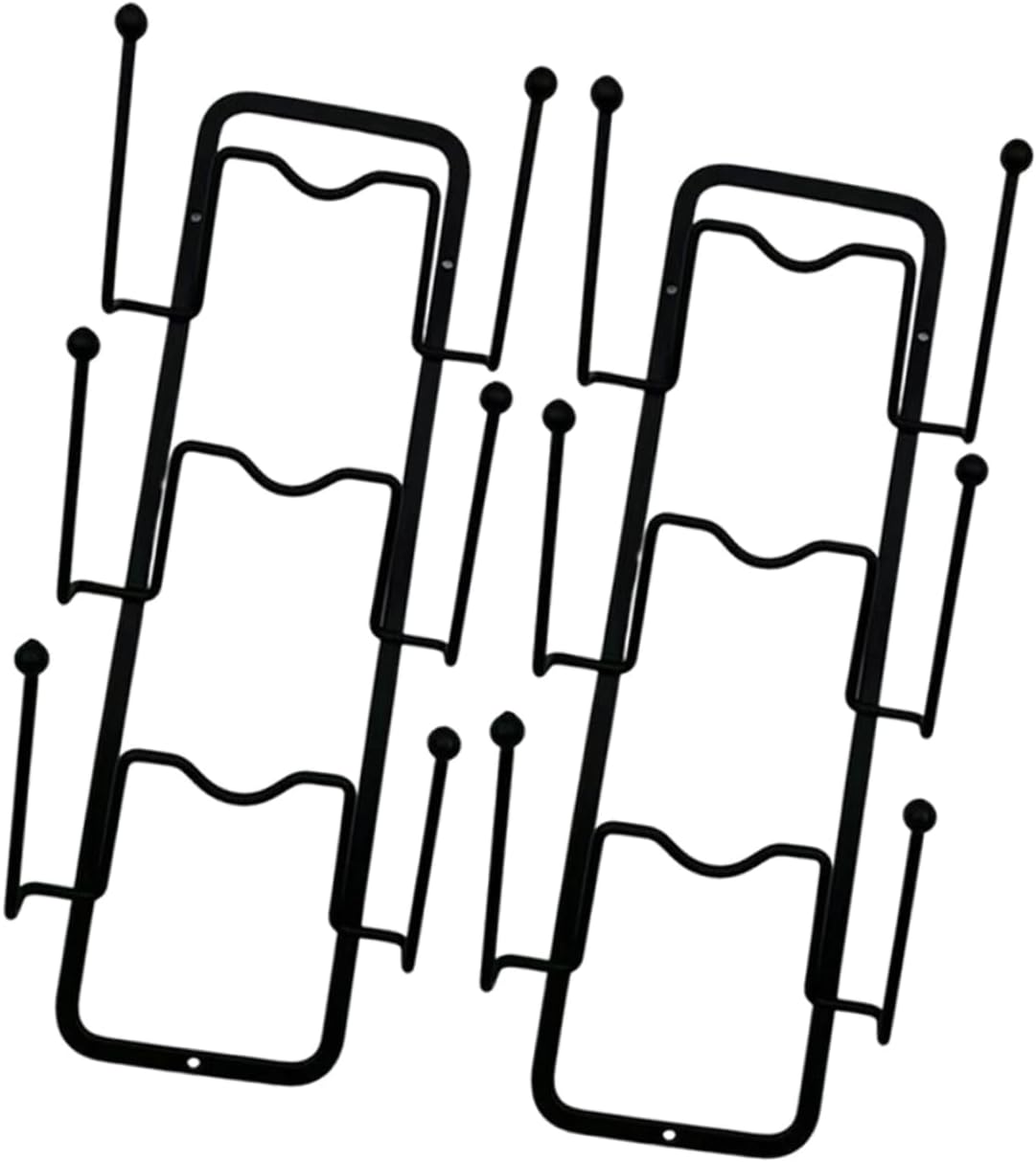 2pcs Wall-mounted Pot Lid Organizer Rack Punch Wear-resistant Kitchen Storage for Efficient Lid Management for Home Use