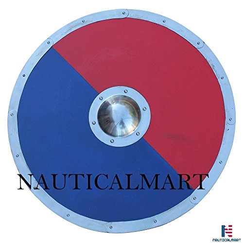 NauticalMart Viking Anglo-Saxon Ragnvar Wooden Halloween Shield