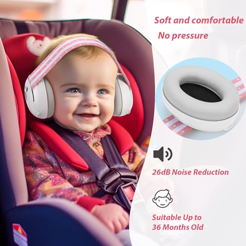 Baby Ear Protection, Noise Cancelling Headphones for Babies and Toddlers Up to 36 Months