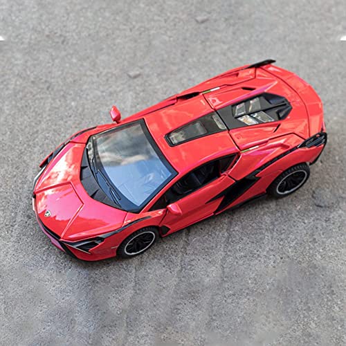 Image of Alloy Car Model Diecasts Metal Toy with Sound /Light /Pull-Back Off-Road Vehicles Car Model Collection Kids Toys Gift Multicolor Pack of 1 (Lambo RED)